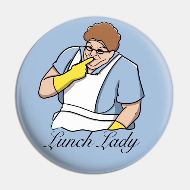 Chris Farley as the Lunch Lady Pin by TheCrazyFarmer