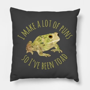 Toad Pun Pillow
