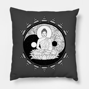 Ying and Yang Buddha Pillow