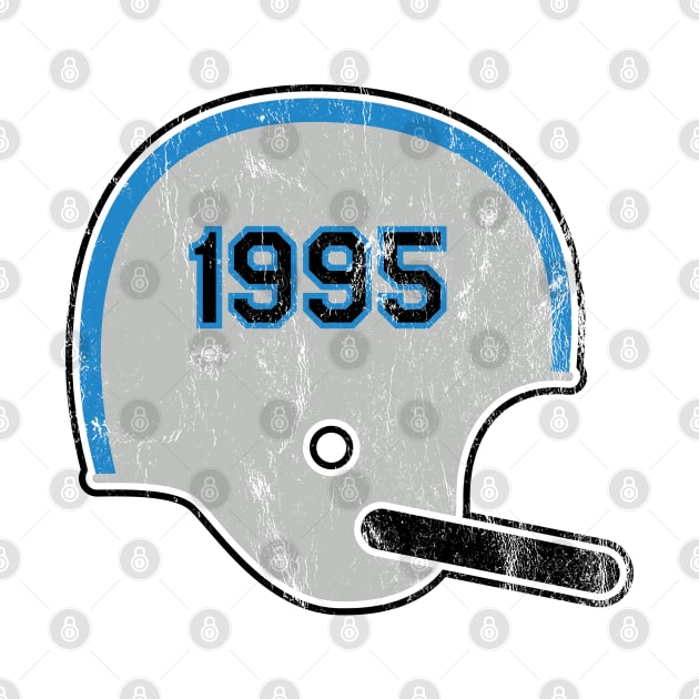 Carolina Panthers Year Founded Vintage Helmet by Rad Love