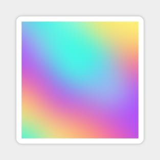 Bright Pastel Rainbow Gradient Magnet