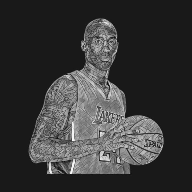 Lakers Legend 24 Classic Mossaic by neogu