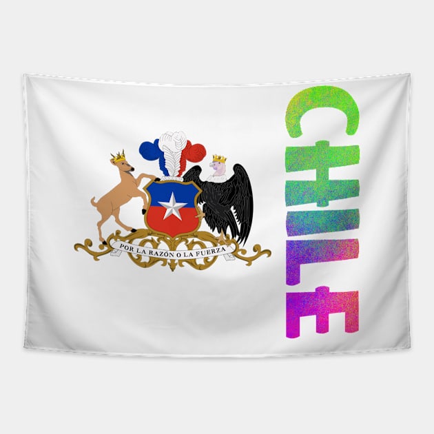 Chile - Chilean Coat of Arms Design Tapestry by Naves