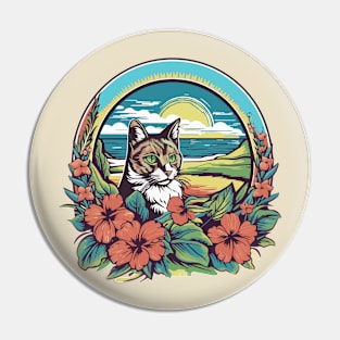 Vintage Hawaiian Kitty Pin