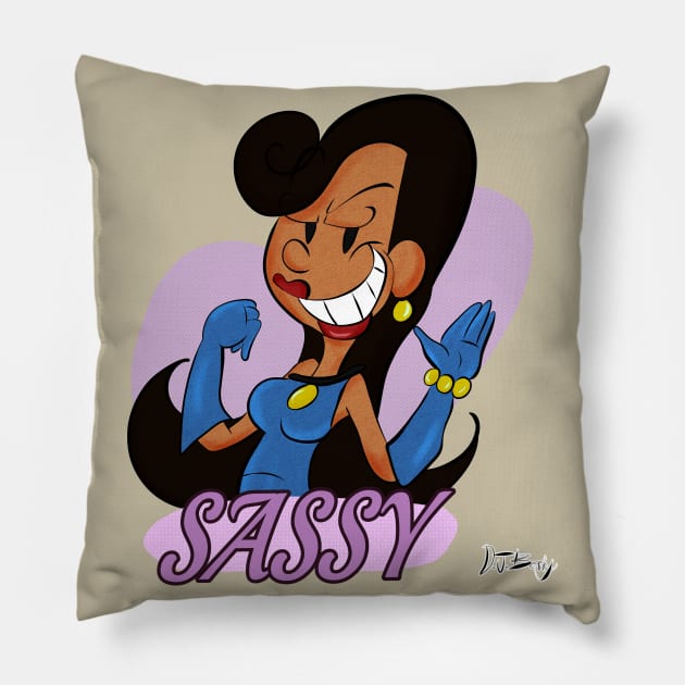 Sassy Henrietta Pillow by D.J. Berry