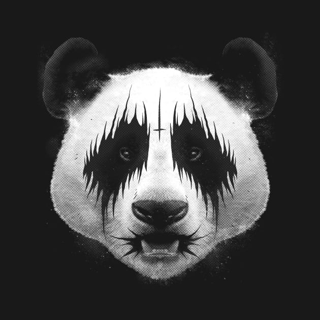 Black Metal Panda by CyberpunkTees