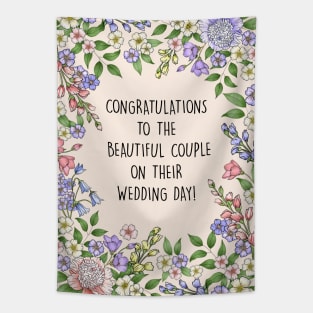 WEDDING CONGRATS CARD Tapestry