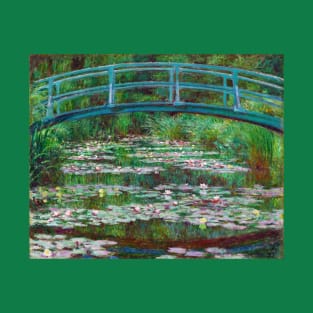 High Resolution Monet - The Japanese Footbridge T-Shirt