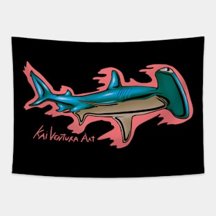 Hammerhead Shark Color Variant C Tapestry