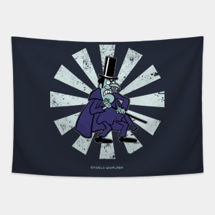 Snidely Whiplash Retro Japanese Tapestry