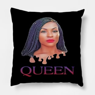 BLACK QUEEN DRIP Pillow