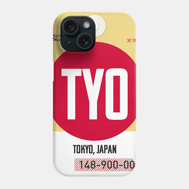 Tokyo Luggage Tag Phone Case by Mercury Club