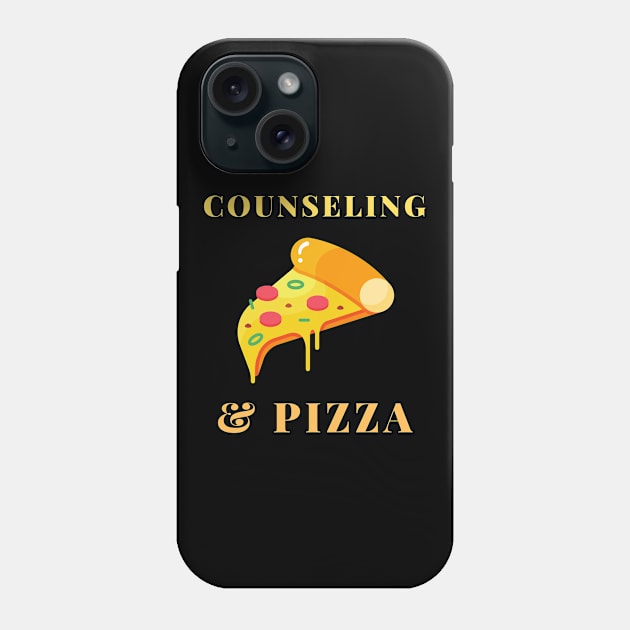 counseling and pizza Phone Case by SnowballSteps