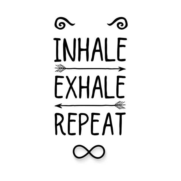 Inhale, exhale, repeat by Modestquotes