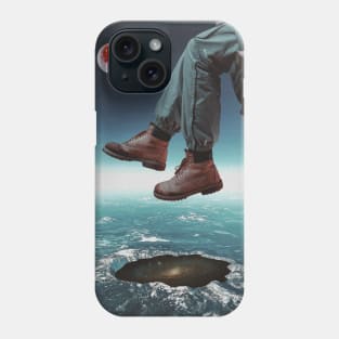 Sitting above the earth Phone Case