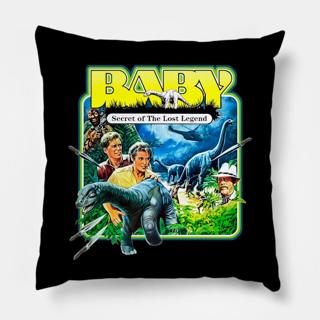 Brontosaurus 1985 Pillow by Trazzo