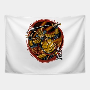 flame samurai Tapestry