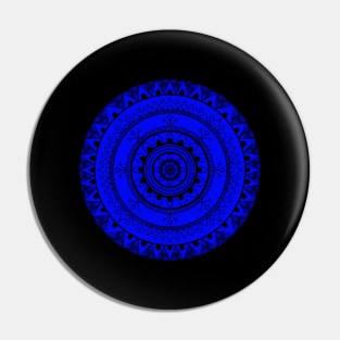 Blue Mandala Pin