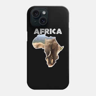 African Wildlife Continent Elephant Tusks Phone Case