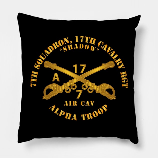 7th Sqn 17th Cav Regt - Alpha Trp - Shadow Pillow by twix123844