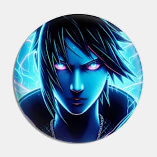 Sasuke uchiha neon Pin