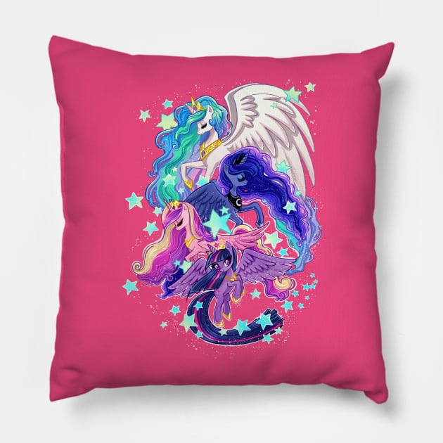 Princesses Pillow by KatIvyArt