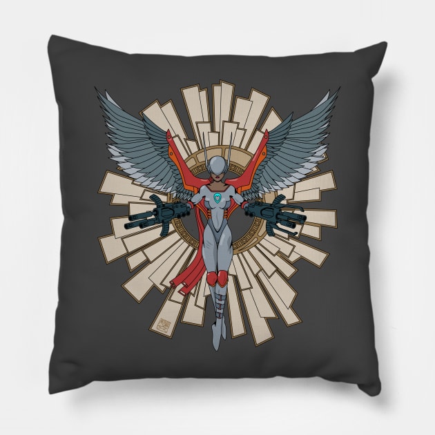 Guardian Angel Light Pillow by spotcolor