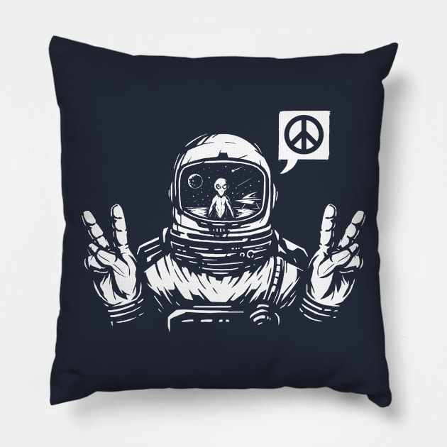 We come in peace Pillow by StevenToang