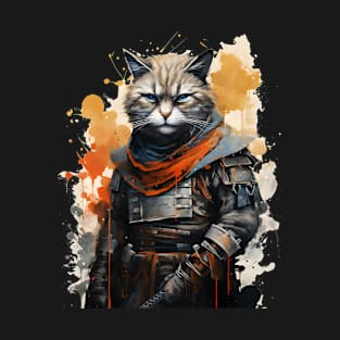 Japanese Warrior Cat T-Shirt