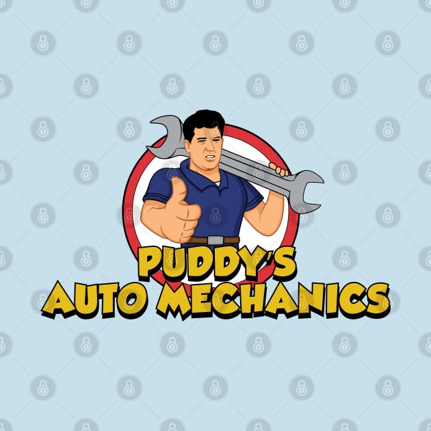 Puddy's Auto Mechanics by tvshirts