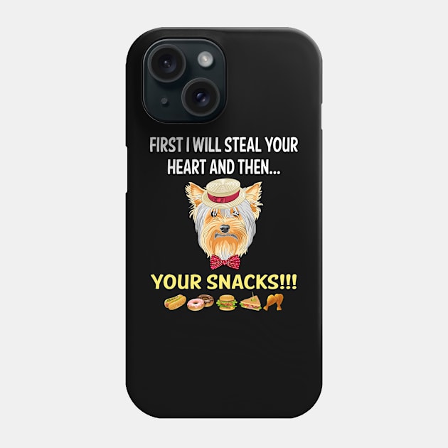 Steal Heart Yorkshire Terrier 52 Phone Case by blakelan128