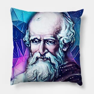 Archimedes Snowy Portrait | Archimedes Artwork 13 Pillow