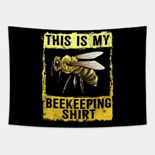 This Is My Beekeeping Shirt Honeybee Apiarist Beekeeper Tapestry