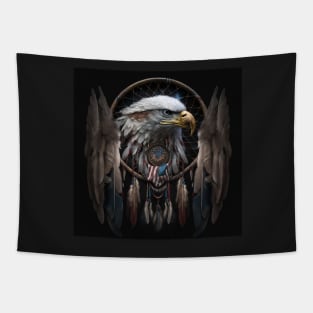 Native American Dream Catcher Patriotic Art Tapestry