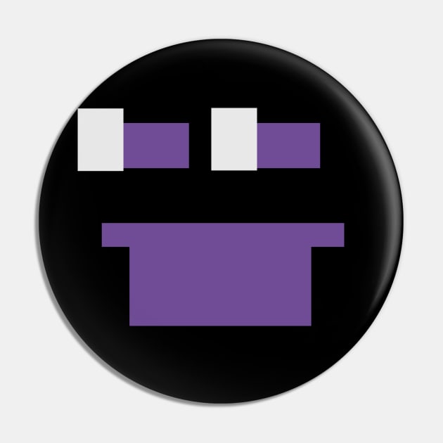 Purple Guy Smile Pin by Pi Guy