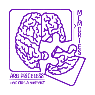 Memories Are Priceless - Alzheimer's Awareness Puzzle Design T-Shirt