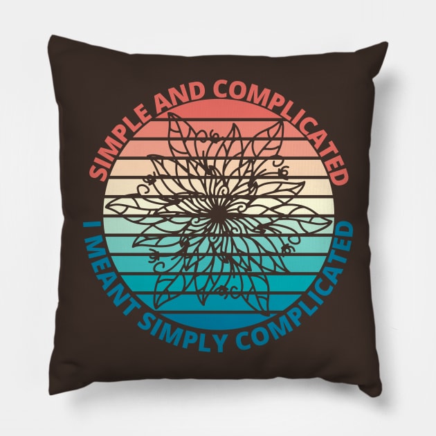 Simply Complicated Pillow by TINRO Kreations