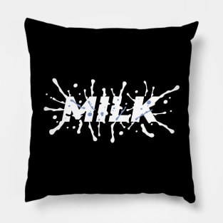 Milk word typo Pillow