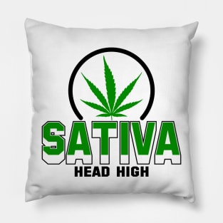 Sativa Head High Pillow