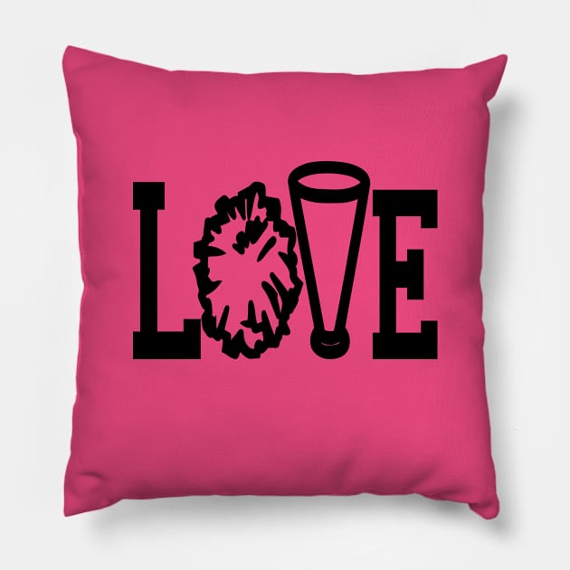 Cheerleading Love Cheer Pillow by LaurenElin