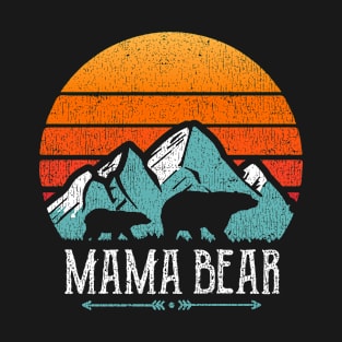 Mama Bear Vintage Mother's Day Retro Mom T-Shirt