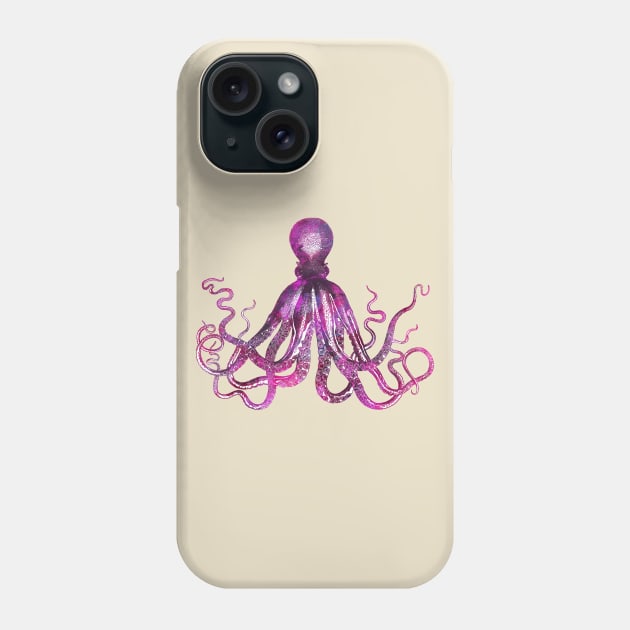 Octopus pink Phone Case by LebensART