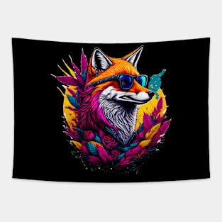 Retro Fox Tapestry