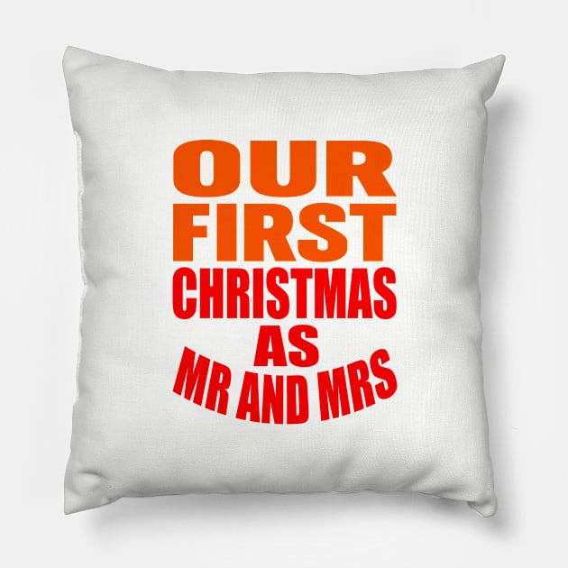 Our first Christmas as Mr and Mrs Pillow by Evergreen Tee