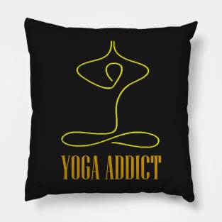 Esprit Yoga lifestyle. Yoga addiction Pillow
