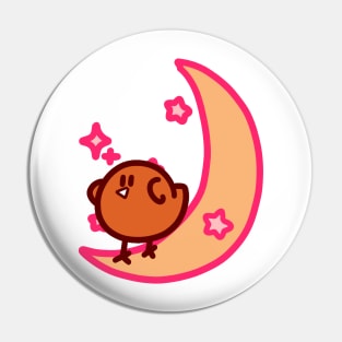 Moon Bird Pin