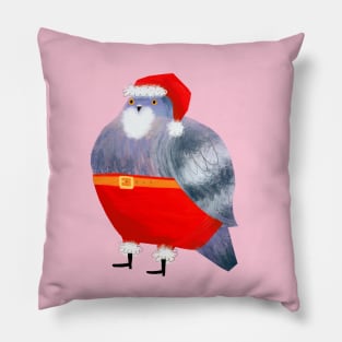 Pigeon Santa Claus Pillow