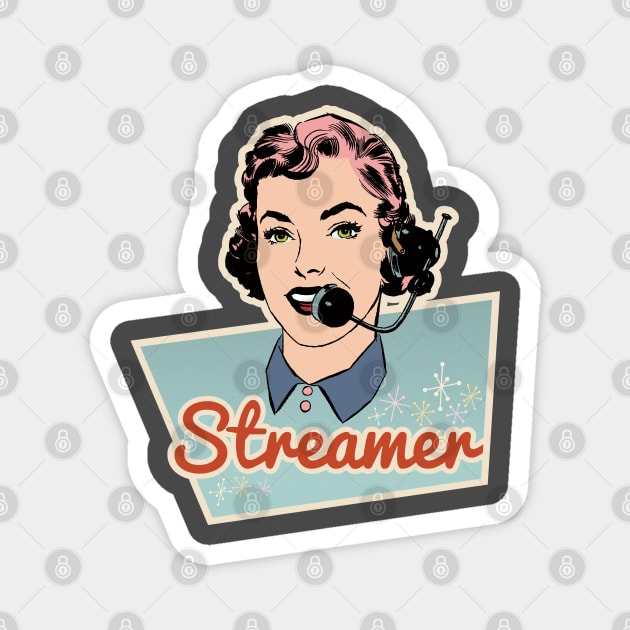 Streamer Retro Magnet by Silurostudio