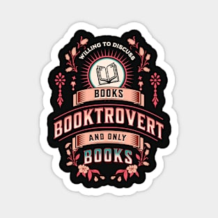 Booktrovert: Pink and Rose Magnet