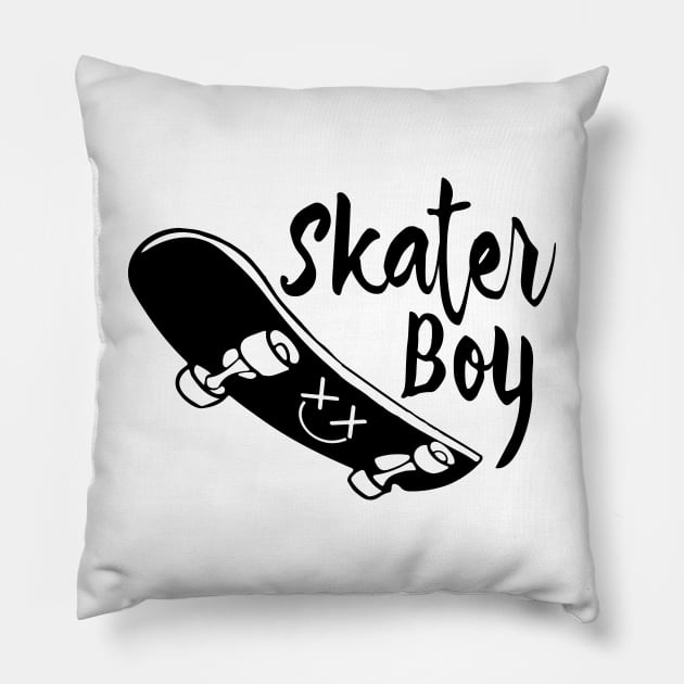 SKATER BOY Pillow by TextGraphicsUSA